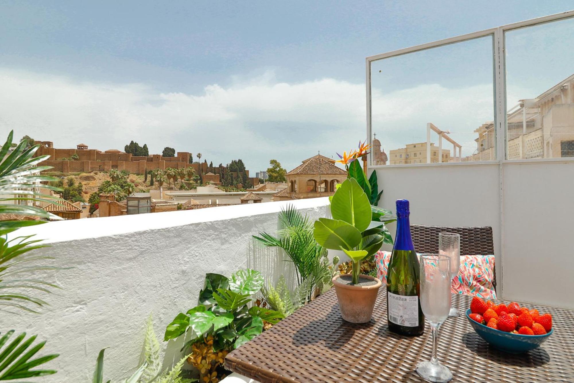 C83 Cosy Penthouse With Terrace Old Town Apartment Malaga Exterior photo