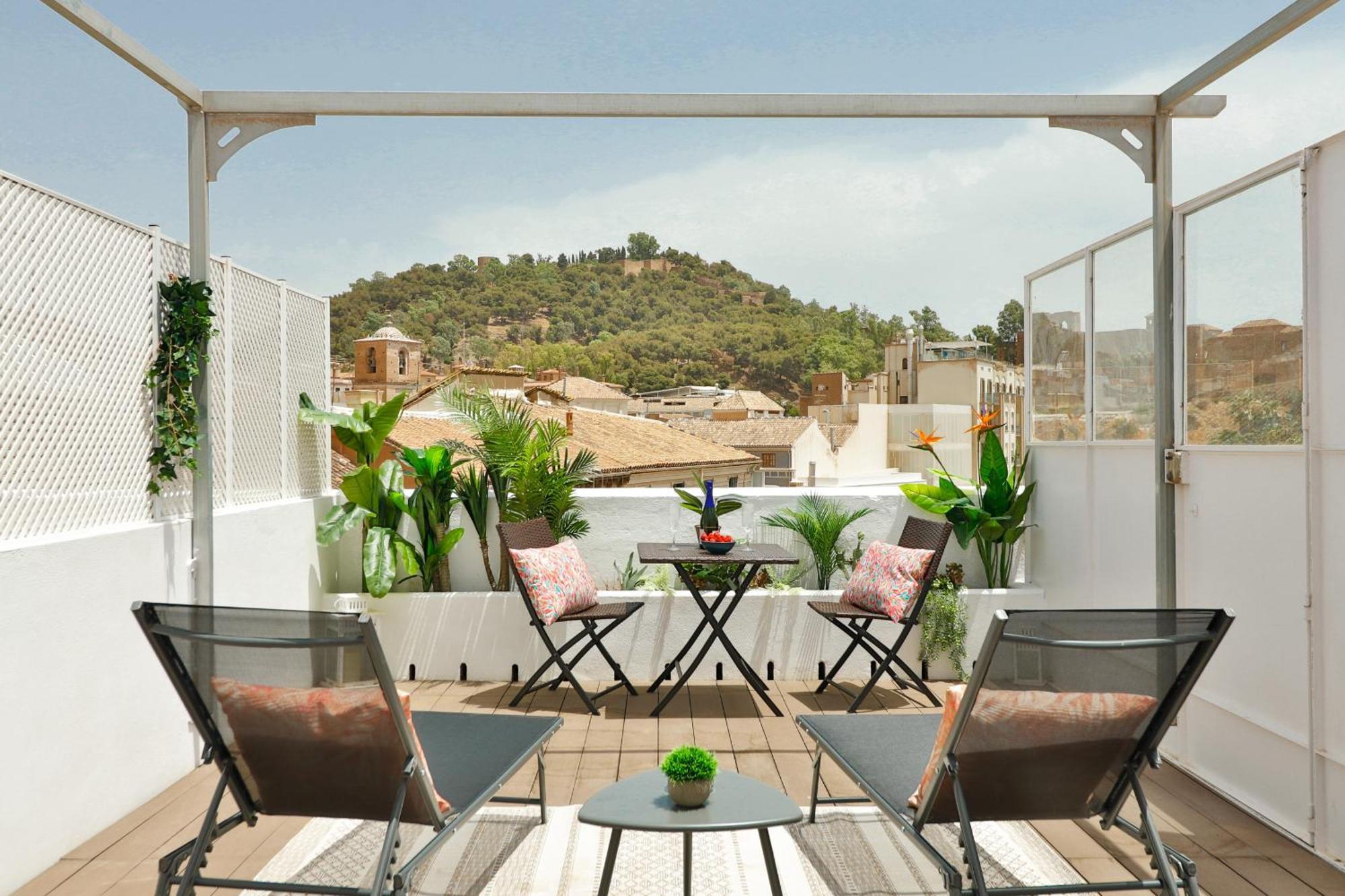 C83 Cosy Penthouse With Terrace Old Town Apartment Malaga Exterior photo